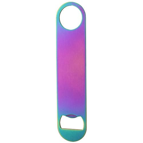 YFS 7" Heavy Duty Stainless Steel Flat Bottle Opener, Simple and Effective Beer Openers - Image 1