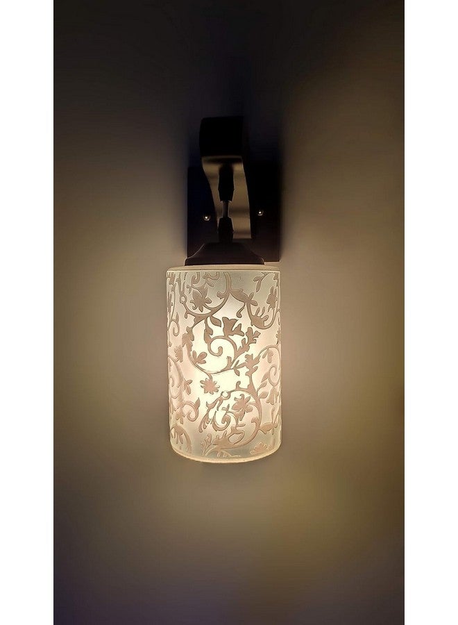 Mahganya مصباح حائط مهغانيا ديكور منزلي عتيق، عناصر تزيين شرفة المعبد الخارجية، فوانيس عناصر ديكور المنزل لغرفة المعيشة، عناصر تزيين ديوالي لديكور المنزل (عبوة من 1) (نمط 7) - Image 2