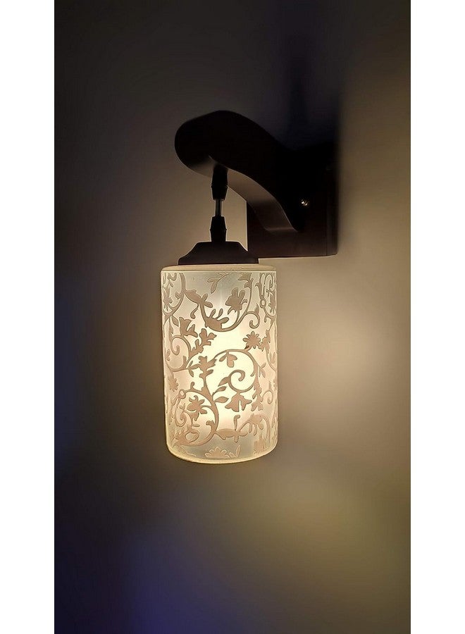 Mahganya مصباح حائط مهغانيا ديكور منزلي عتيق، عناصر تزيين شرفة المعبد الخارجية، فوانيس عناصر ديكور المنزل لغرفة المعيشة، عناصر تزيين ديوالي لديكور المنزل (عبوة من 1) (نمط 7) - Image 1