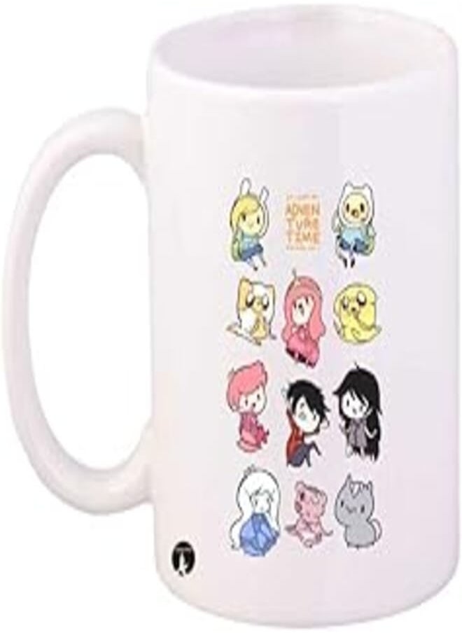 RYN - RYN PRINTED Design Adventure Time Mug White Pink Yellow Standard Size - Image 1
