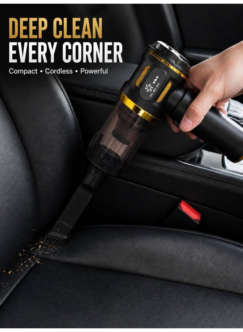 Sevoryn Cordless Handheld Car Vacuum Cleaner, 20000Pa 4-in-1 Vacuum & Air Duster, 3-Speed Brushless Motor, USB-C Rechargeable Mini Cleaner with Multi Nozzles for Car, Home, Sofa & Pet Hair - Image 2