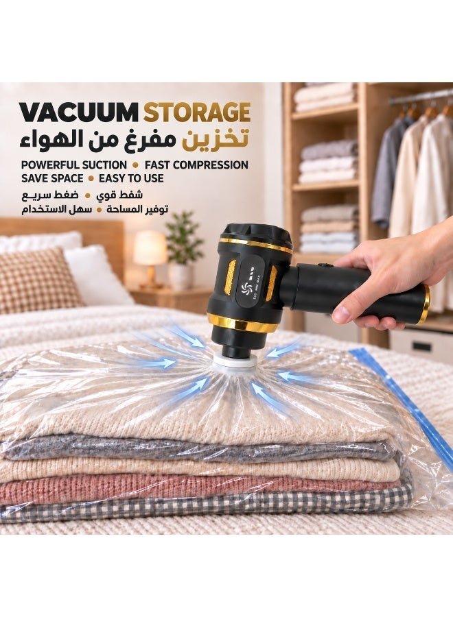 Sevoryn Cordless Handheld Car Vacuum Cleaner, 20000Pa 4-in-1 Vacuum & Air Duster, 3-Speed Brushless Motor, USB-C Rechargeable Mini Cleaner with Multi Nozzles for Car, Home, Sofa & Pet Hair - Image 4