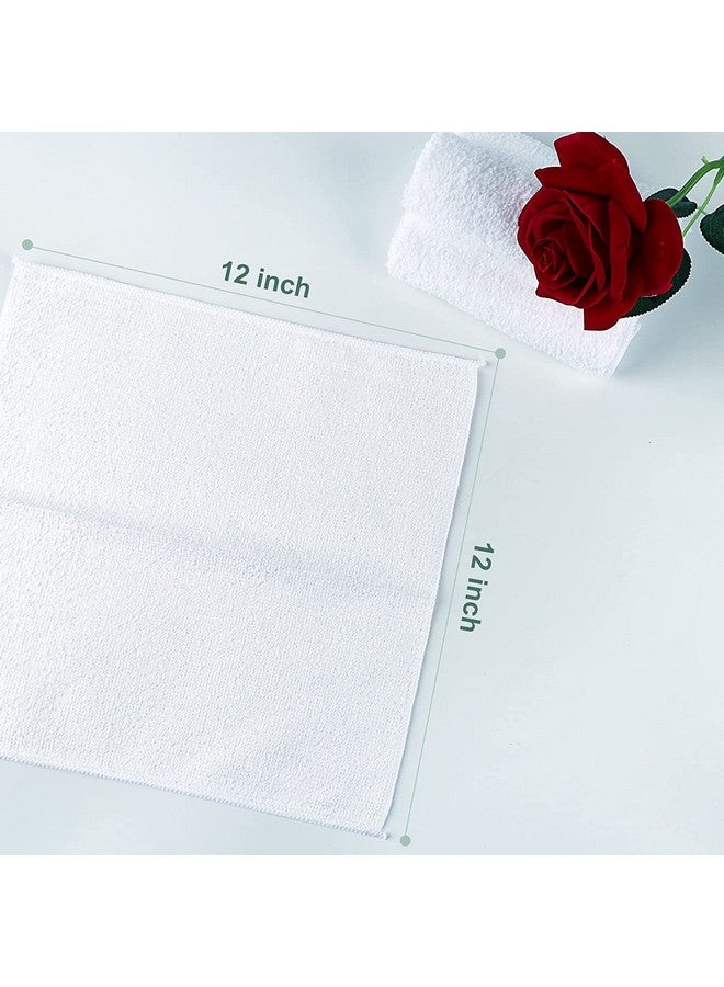 Orighty Washcloths Bulk Towels Set 50 Pack, Highly Absorbent And Soft Feel Microfiber Face Cloths, Multi-Purpose Wash Cloths & Hand Towels For Bathroom, Hotel, Spa, And Gym, 12X12 Inch - Image 3