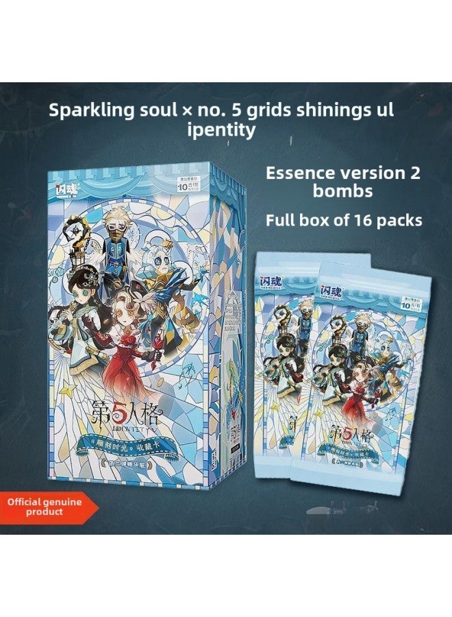Flash Soul Genuine Fifth Personality Carving Time Peripheral Collection Card Basic Version First Pop-up Card Full Box Of Treasure Card-Color:601-skinhun Fifth Essence Card 1 Pack (16 Packs In One Box)  - Image 1