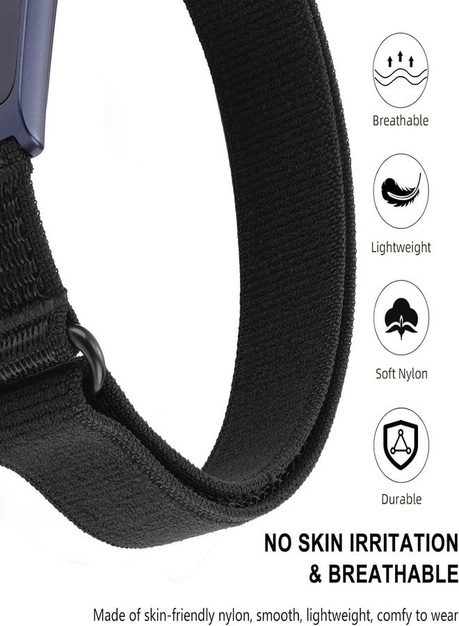 Orisell [2 Pack] Bicep Band Compatible with Amazfit Helio Strap Fitness Tracker,Breathable Hook&Loop Nylon Sport Style (Black-black) - Image 4