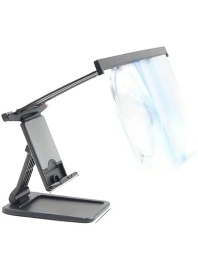 3D HD Mobile Phone Screen Magnifier Projector With Adjustable Stand For Kids Movies TV - Image 2