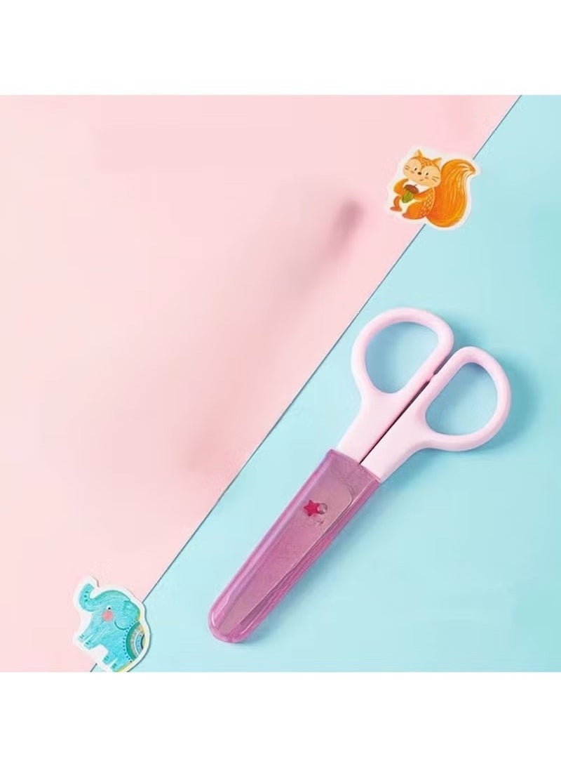 Huitich Mini Student Safety Scissors with Protective Cover - Image 2