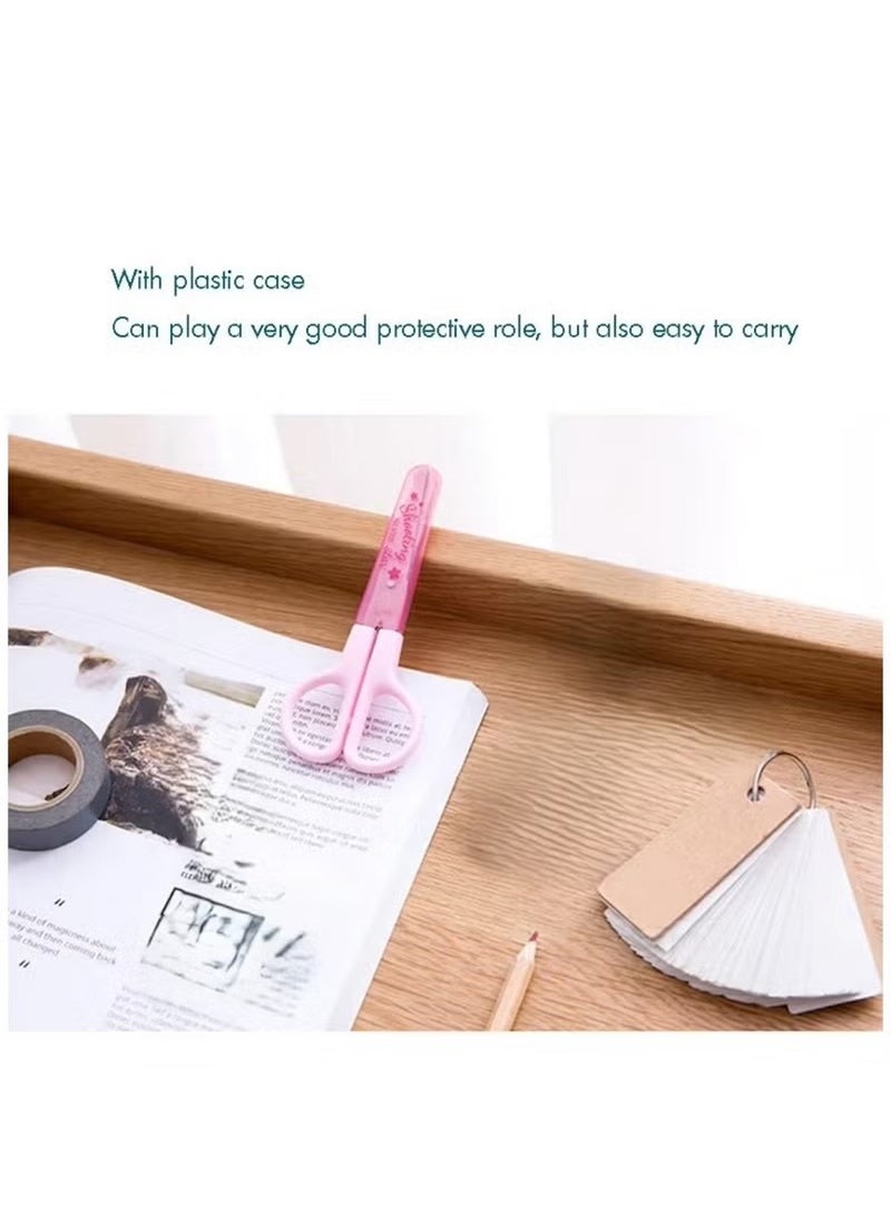 Huitich Mini Student Safety Scissors with Protective Cover - Image 3