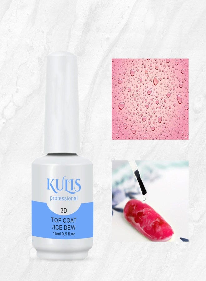 Kulis 3D Sculpting Gel for Nail Art, 15ML Clear Water Droplet Rain Drop Effect, Design, Carving, Painting, Rhinestone Glue, Soak Off Manicure DIY Home - Image 4