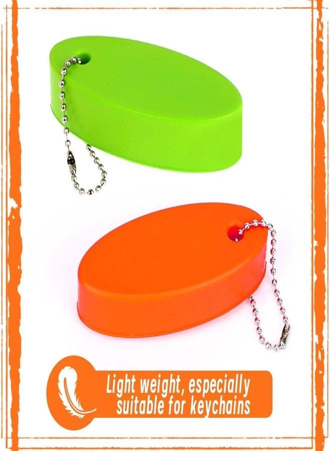 Sliverdew 4 PCS Floating Key Chain for Boating, Oval Boat Key Floating Keychain 4 Colors Float Key Rings for Boating, Fishing, Kayak, Sailing and Outdoor Water Sport - Image 3