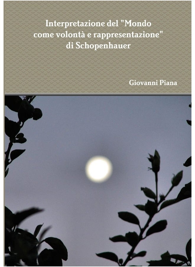 Interpretazione del "Mondo come volontà e rappresentazione" di Schopenhauer  - Image 1