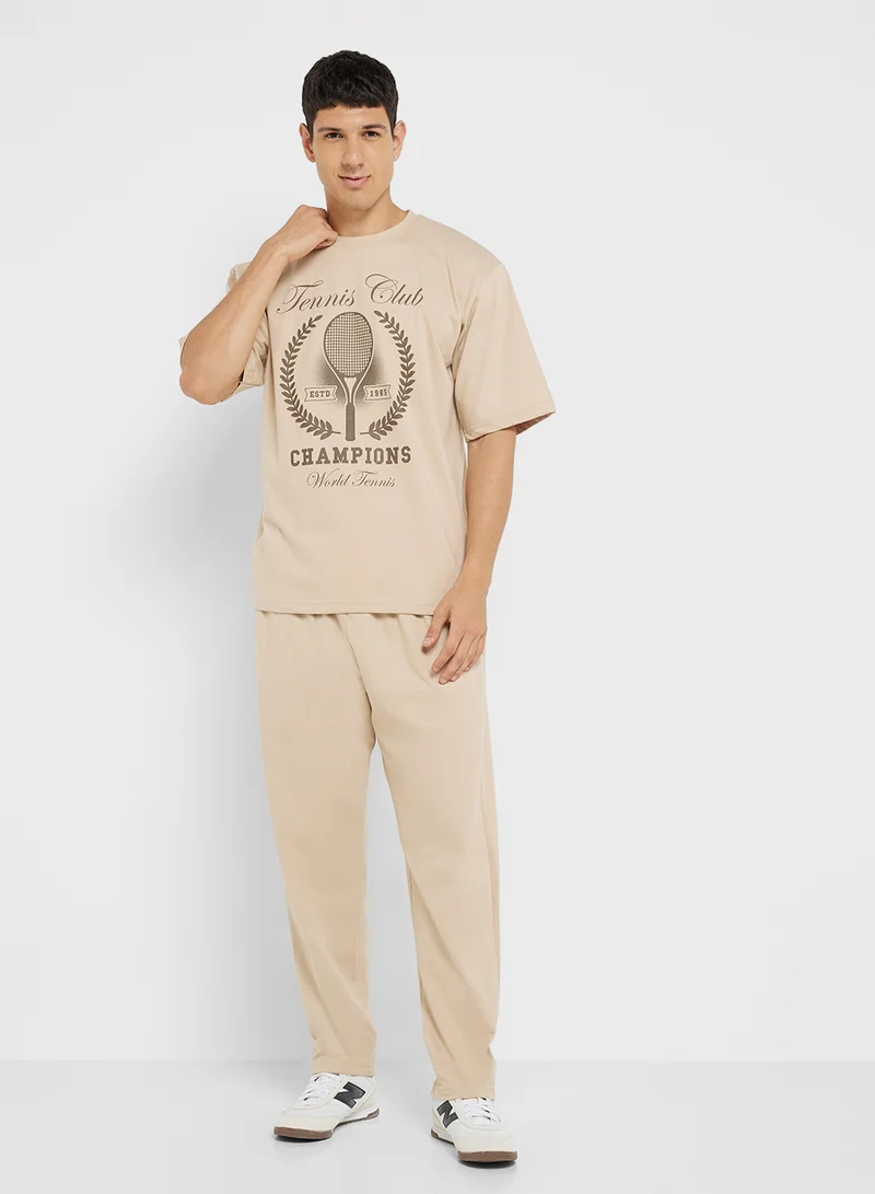 سفنتي فايف T-Shirts And Pants Co-Ords Sets