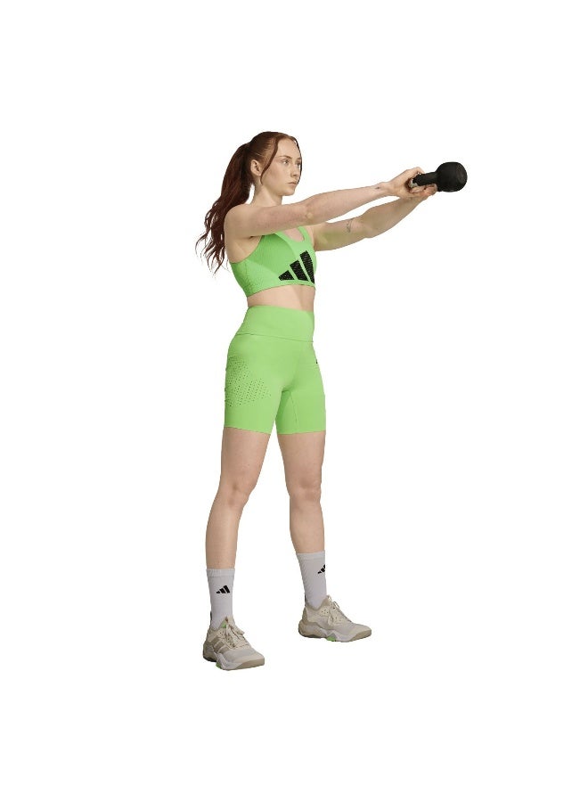 Adidas Cool Int. Biker Green Training Tights For Women 2XS  - Image 4
