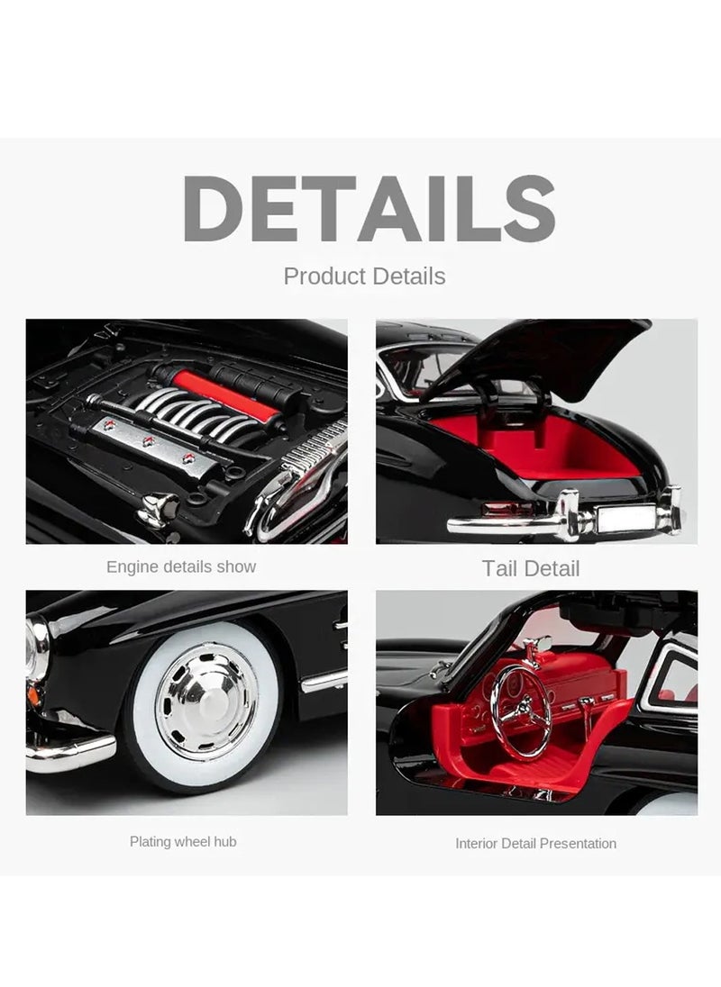 Toyland - 1:24 Scale Diecast  Model car with Realistic Simulation Engine Sounds and Illuminated Vehicle Lights, Functional Pullback Motor, Hinged Openable Doors Revealing Interior Details - A Highly Detailed Replica for Collectors and Enthusiasts - Image 1