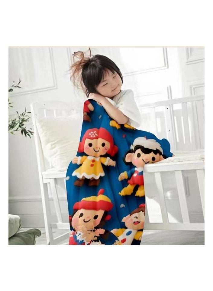 general Children's or student cartoon flannel thin blanket (warm and comfortable, suitable for sleep, games) 100cm*150cm - 916 - Image 4