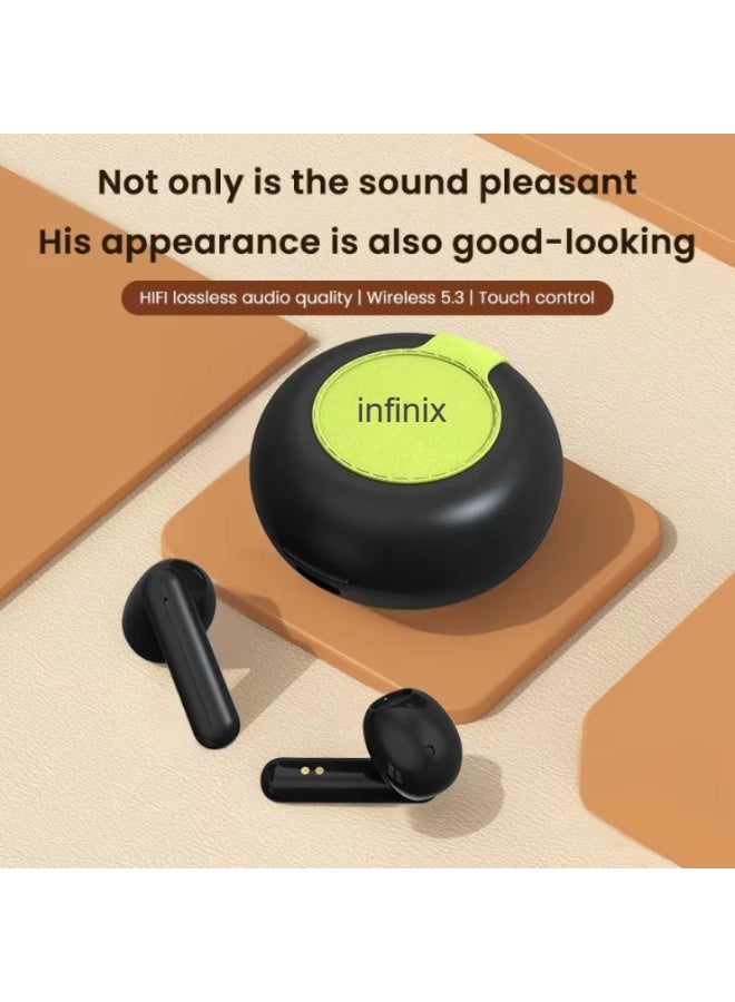 إنفينيكس Premium True Wireless In-Ear Bluetooth Headphones With Bluetooth 5.4 And Heavy Sound Black - Image 3