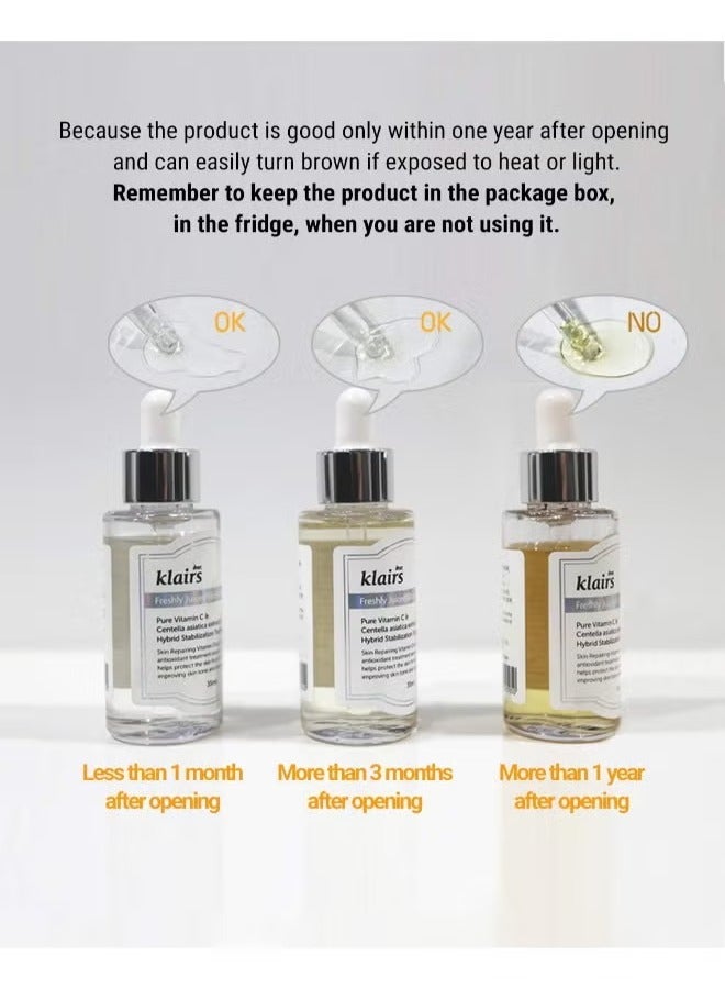 DearKlairs Klairs Freshly Juiced Vitamin Drop, 5% pure vitamin C, vitamin C serum, 35ml, 1.18oz - Image 2
