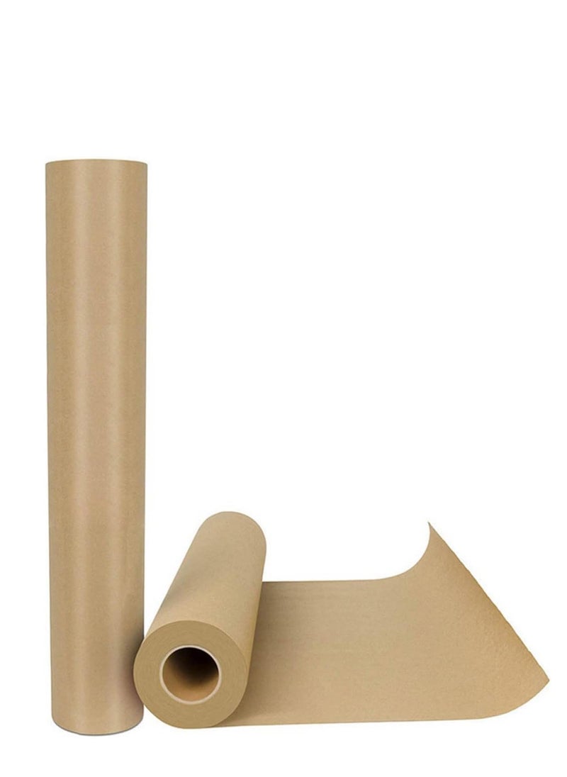 Premify Jumbo Brown Kraft Paper Roll (75cm X 30m) 80GSM, Arts & Crafts Gift Packing Paper, Gift Wrapping Paper, Student Drawing Painting Wall Art Rolls, Butcher Paper  - Image 1