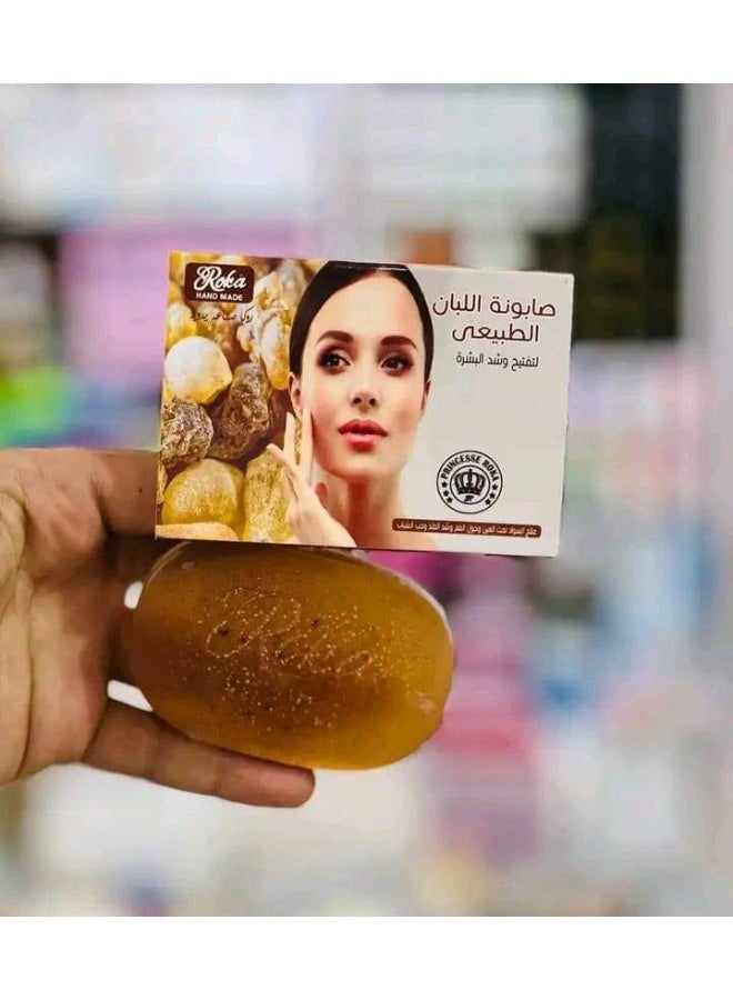 روكا صابونة اللبان الطبيعي لتفتيح فوري و شد البشرة و مقاومة التجاعيد  لبان عماني نقي  نضارة وتوحيد لون البشرة - Image 3