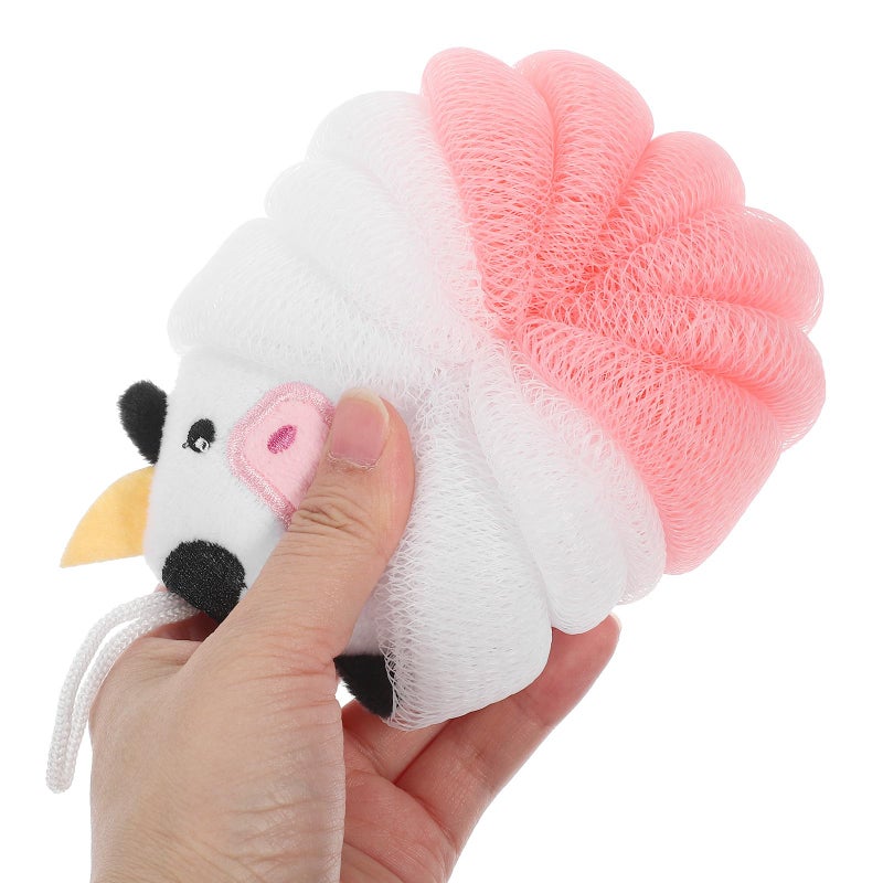 Animal Shaped Bath Loofah Scrubbers 2Pcs Exfoliating Shower Sponges For Sensitive Skin - Image 5