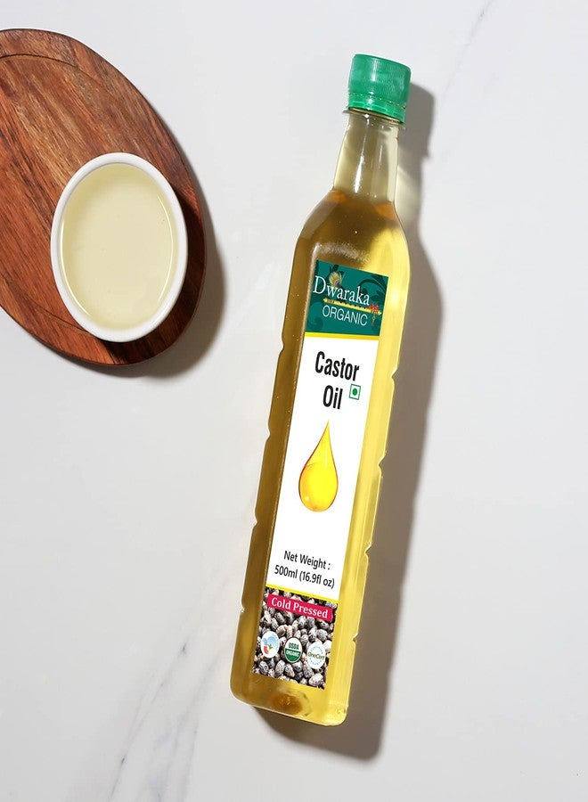 Dwaraka Organic Cold Pressed Castor Oil for Digestion, Hair Growth, Skincare and Massages - 16.9 Fl Oz (500 ML) | USDA Organic, Non-GMO, All Natural - Image 3
