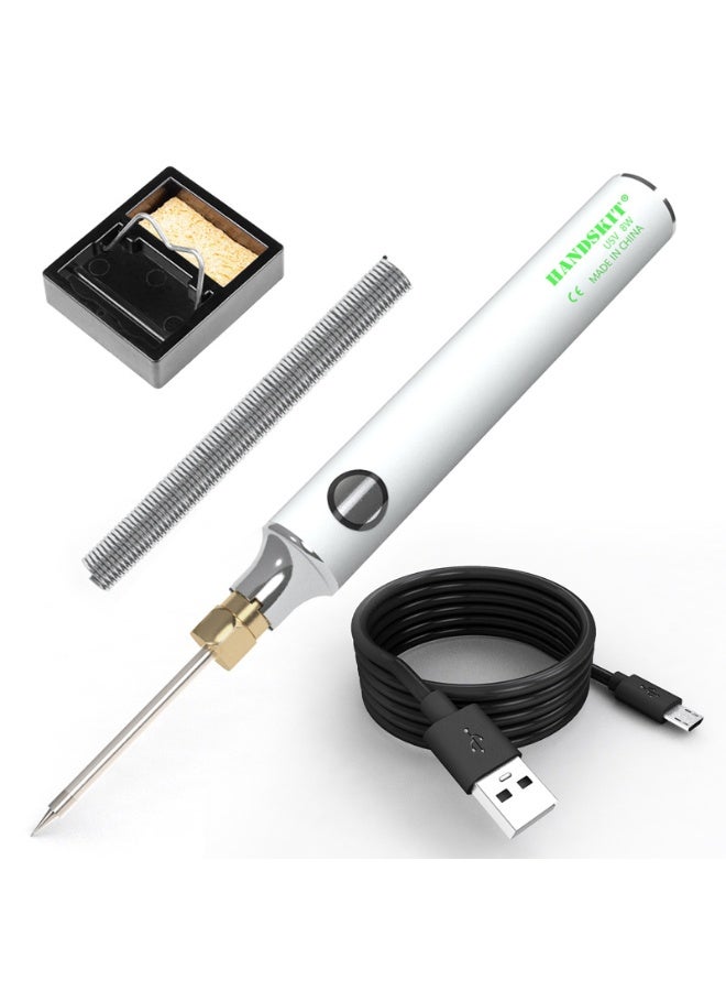 HANDSKIT 5V 8W USB Powered Electric Soldering Solder Iron Pen Hand Welding Gun Fast Heating Tools Kit Outdoor welding tools - Image 1