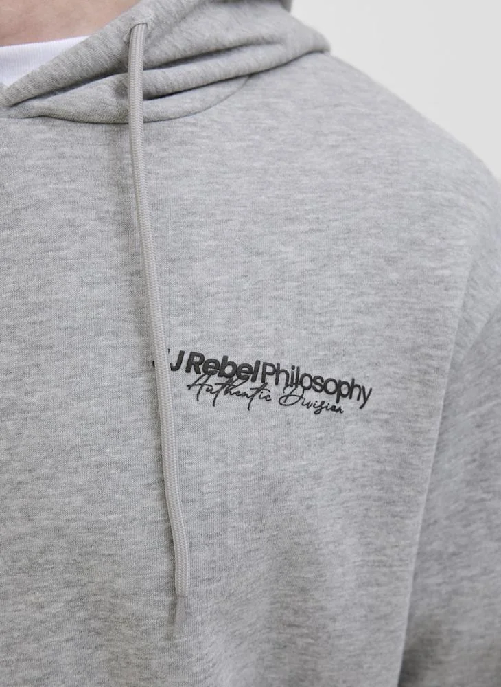 JJ Rebel  Graphic Regular Fit Pullover Hoodie for Men | Best Price UAE