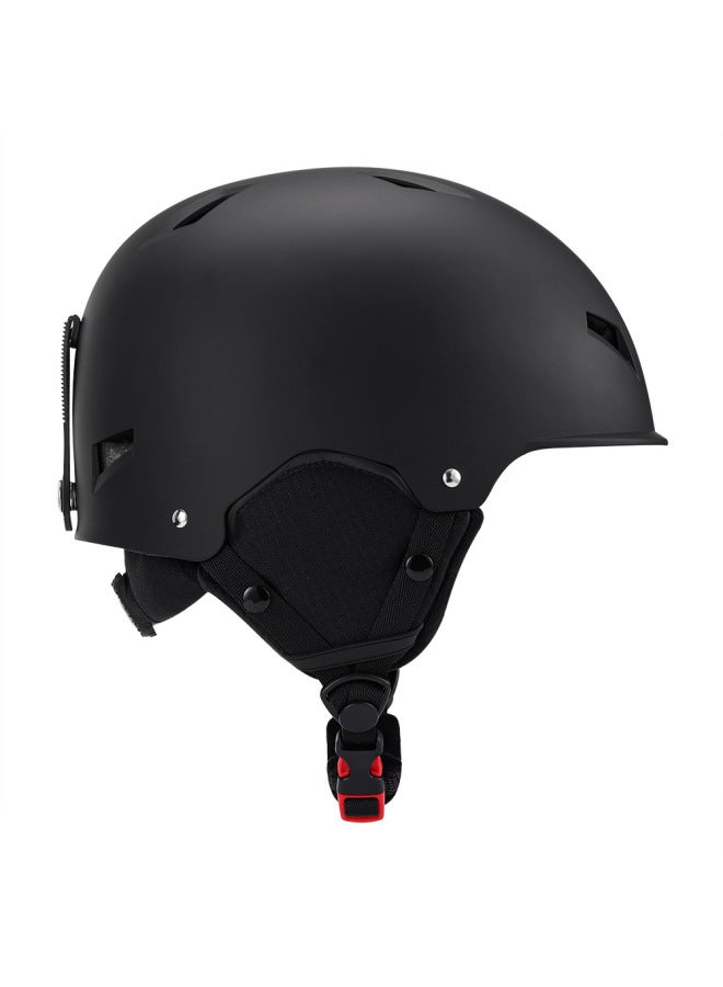 Solid Color Adjustable Ski and Snowboard Helmet for Adults and Kids, Outdoor Snow Helmet with Head Circumference Adjustment