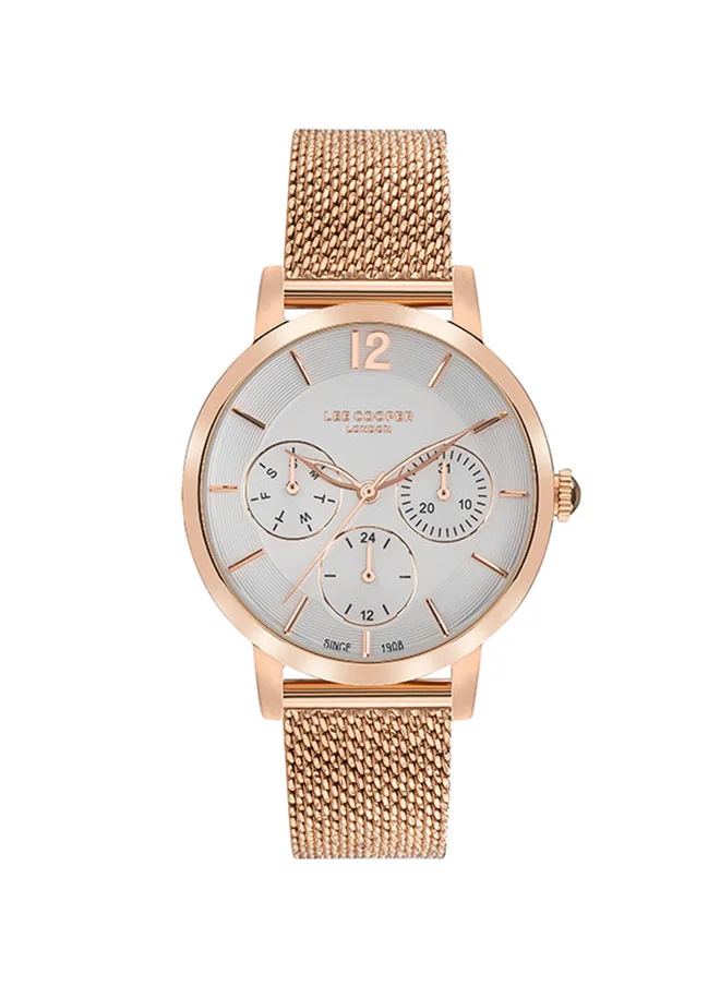لي كوبر Women's Chronograph Round Shape Stainless Steel Wrist Watch LC07552.430 - 36 Mm