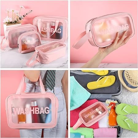 Keetly Makeup Bag Cosmetic Bag for Women Waterproof Portable Makeup Pouch Travel Toiletry Bag for Girls Vanity Bag for Makeup Kit Storage Organizer Make Up Box Brush Bags Pink - Image 5