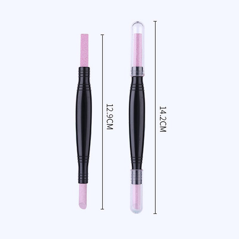 Double-end Quartz Pen Washable Cuticle Remover Dead Skin Remover Nail Pusher Trimmer Pedicure Tools Nail Art Tool - Image 5