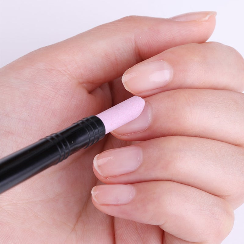 Double-end Quartz Pen Washable Cuticle Remover Dead Skin Remover Nail Pusher Trimmer Pedicure Tools Nail Art Tool - Image 3