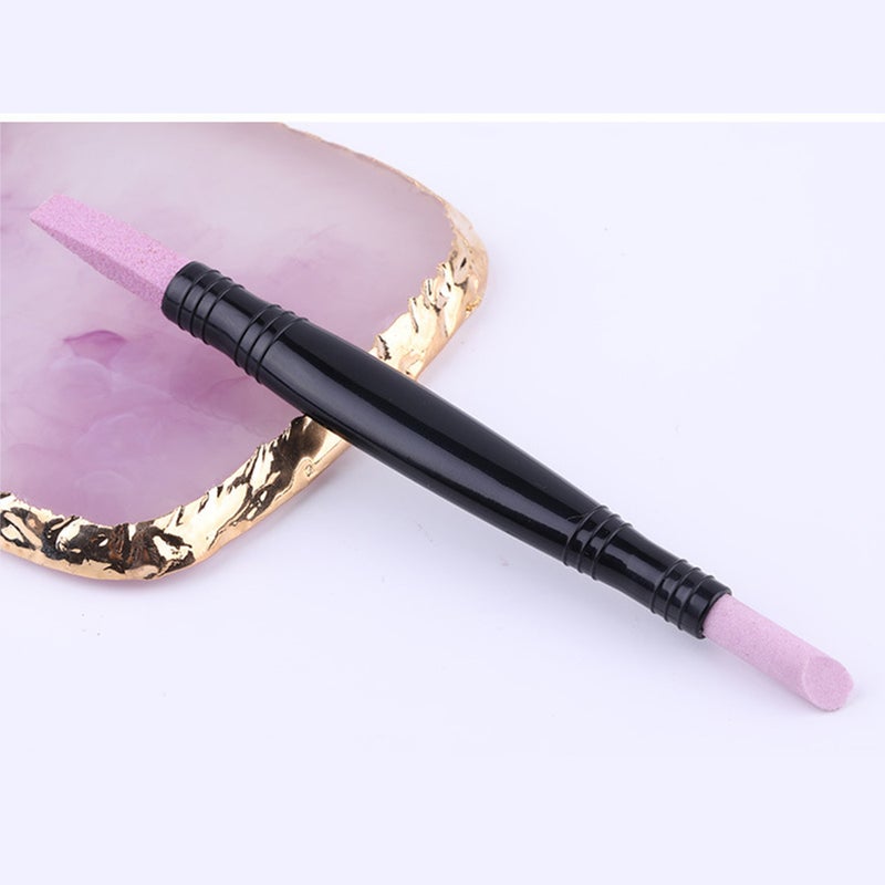 Double-end Quartz Pen Washable Cuticle Remover Dead Skin Remover Nail Pusher Trimmer Pedicure Tools Nail Art Tool - Image 2