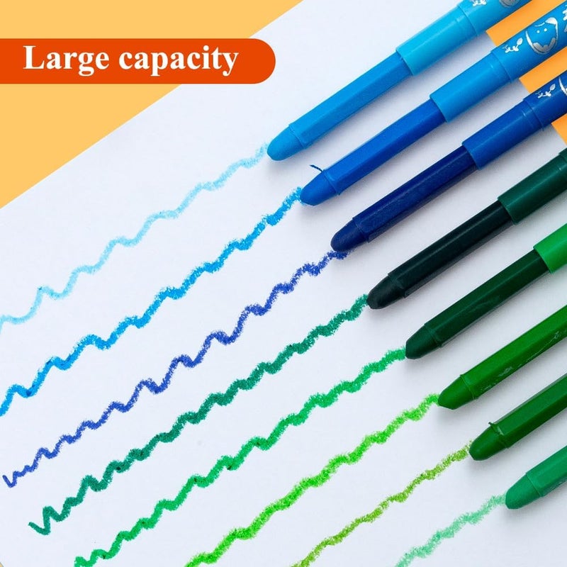 M&G 24 Pcs Tempera Paint Sticks, 24 Colors Solid Tempera Paint Set for artists, Washable, Paint Sticks Quick Drying, Non-Toxic, Works Great on Paper Wood Glass - Image 4