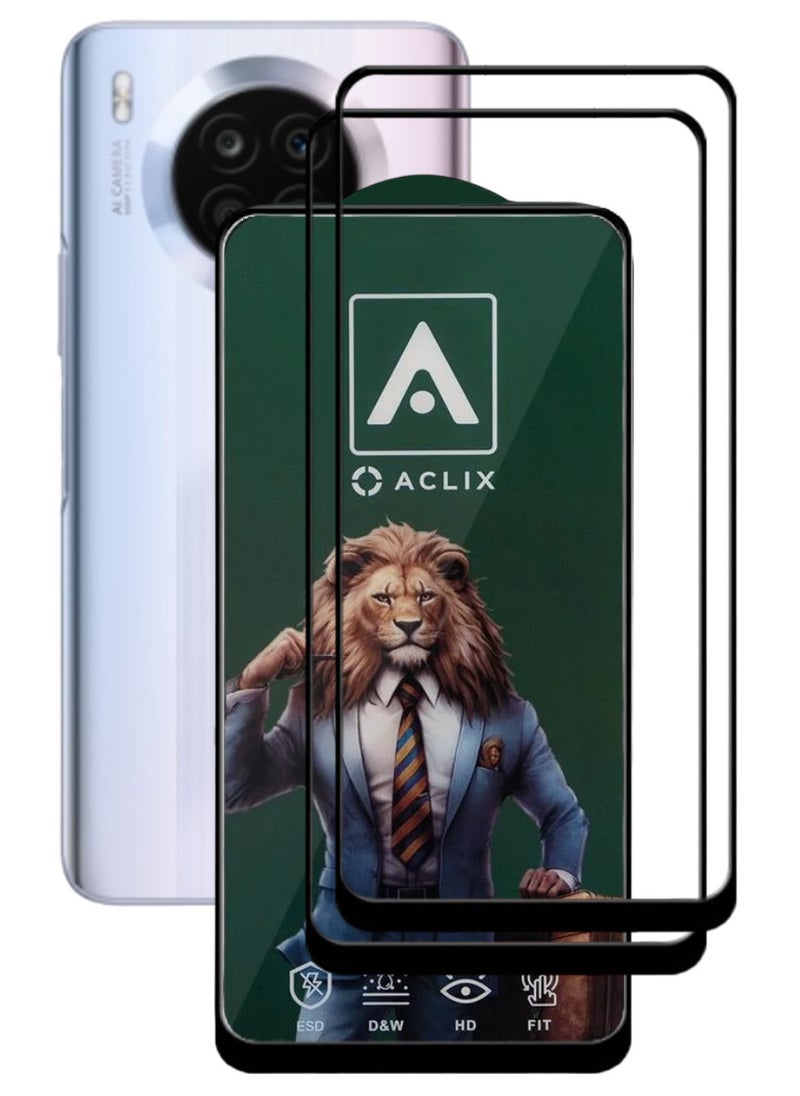 أكاليكس قطعتين، حماية شاشة،  لهاتف هونور 50 لايت، جودة ممتازة. - Image 1