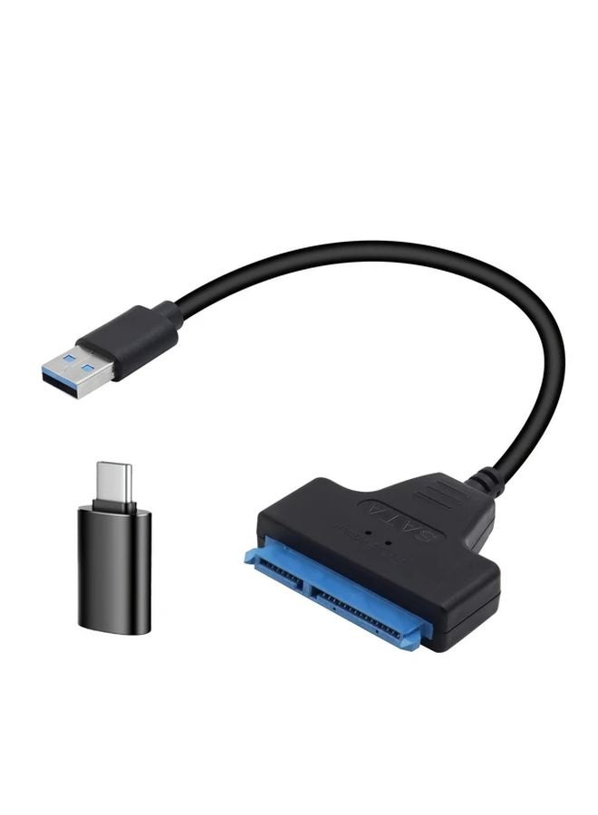 XNOIK Ultra Fast 2 in 1 SATA to USB 3 0 Adapter Cable for 2 5 Inch HDD SSD 5Gbps USB Powered - Image 1
