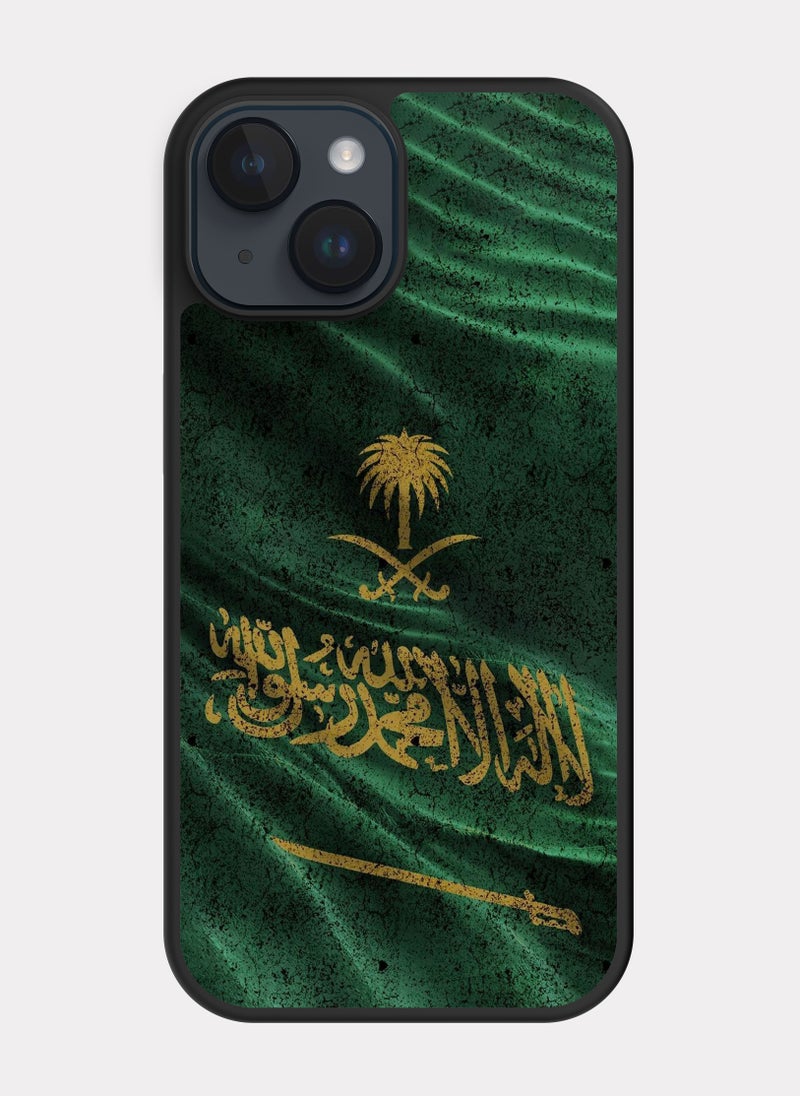بكسلات كفر ايفون 14 علم السعودية اخضر - Image 1