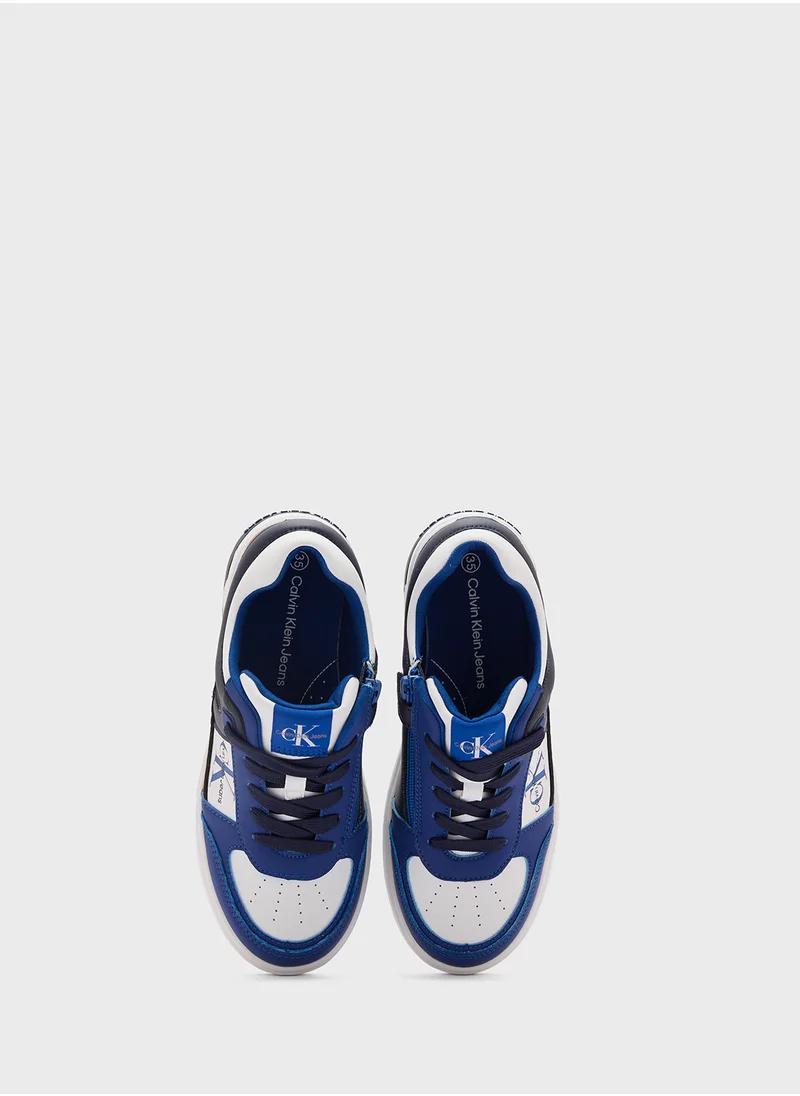 Calvin Klein Jeans Youth Low Top Lace Up Sneakers