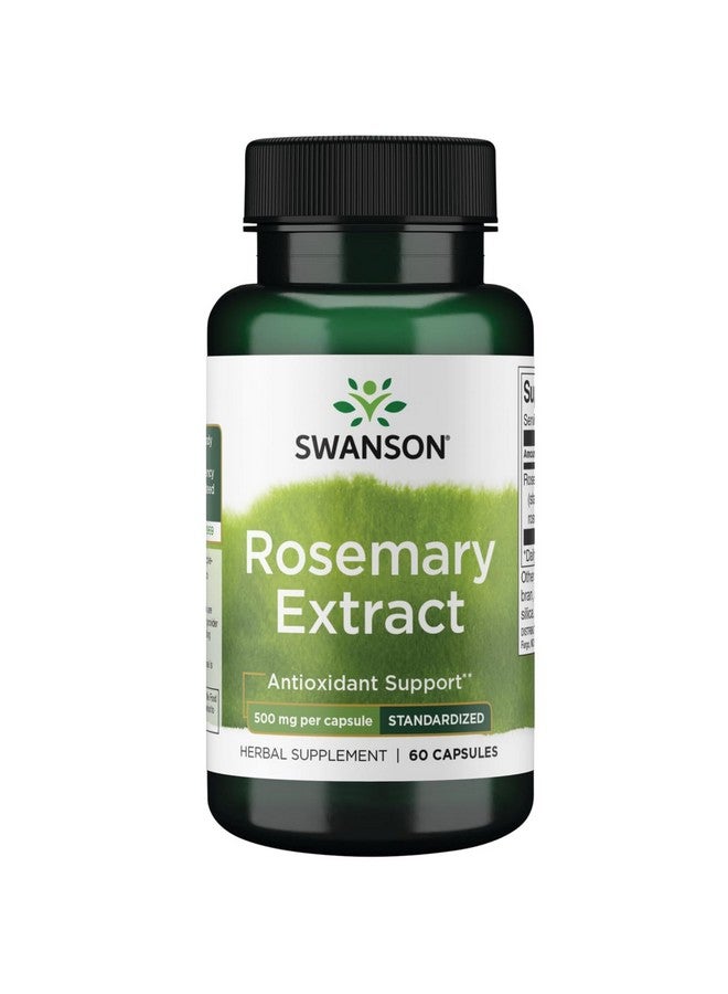 Swanson Rosemary Extract 500 Milligrams 60 Capsules - Image 1