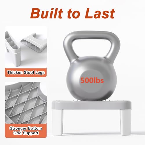 Recximi Squatting Toilet Stool for Adults, 7 Inch Poop Stool Squat Adult, Non-Slip Potty Stool for Pooping, Portable Toilet Step Foot Rest for Bathroom - Image 4