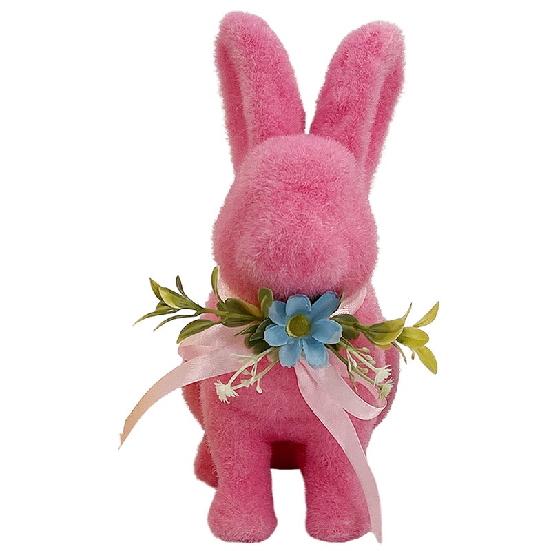 Party Magic Pink Bunny Decoration  – Standing Easter Figurine for Spring Home & Tabletop - Image 1