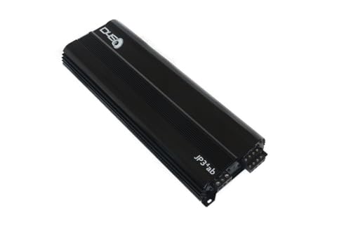 DOWN4SOUND JP34 AB Black Gloss 4 Channel Car Audio Amplifier | 590W RMS Class AB Power Amp | Car Stereo Speaker Amplifier | High-Performance Automotive Sound - Image 1