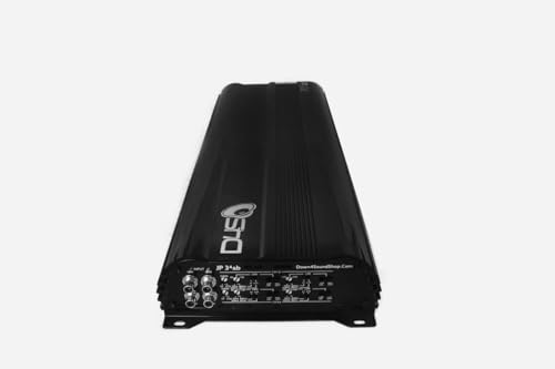 DOWN4SOUND JP34 AB Black Gloss 4 Channel Car Audio Amplifier | 590W RMS Class AB Power Amp | Car Stereo Speaker Amplifier | High-Performance Automotive Sound - Image 3