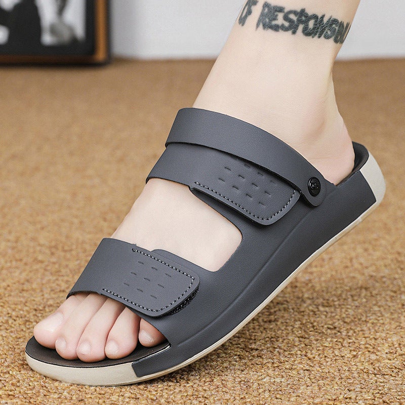 New Fashion Boutique Men'S Sandals Quality Indoor And Outdoor Sandals British Casual Breathable Beach Shoes - Image 1