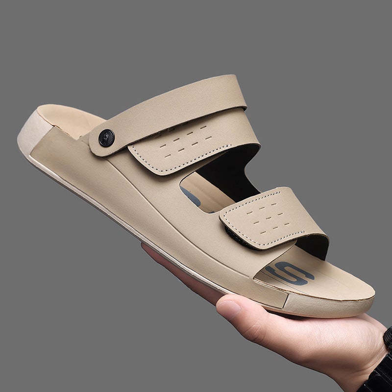 New Fashion Boutique Men'S Sandals Quality Indoor And Outdoor Sandals British Casual Breathable Beach Shoes - Image 2