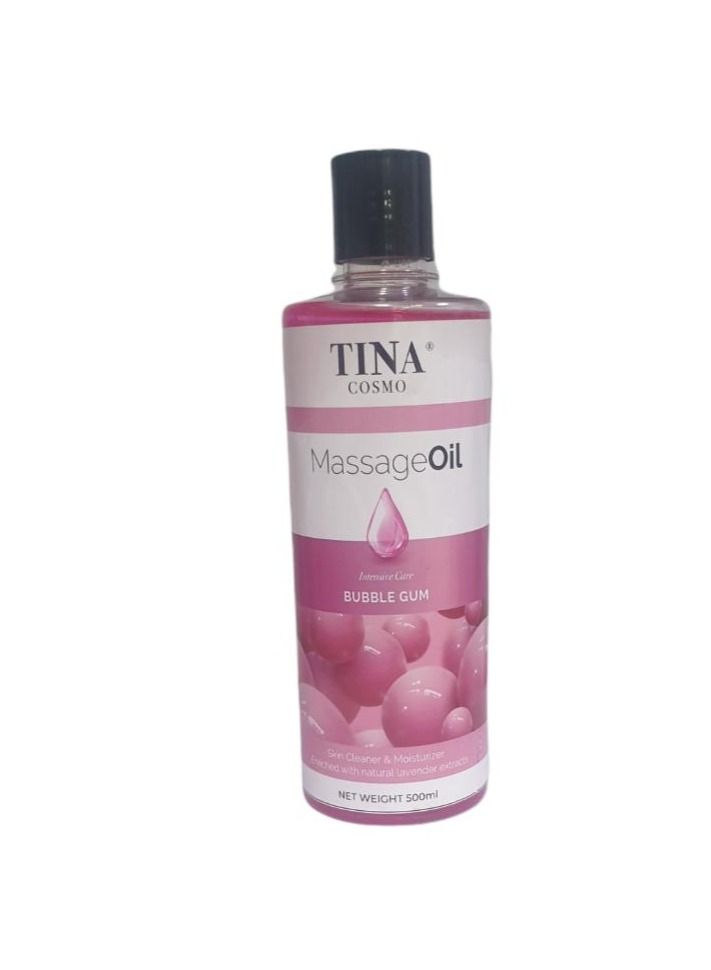 Tina Cosmo Intensive Care Bubble Gum Massage Oil-500ml  - Image 2