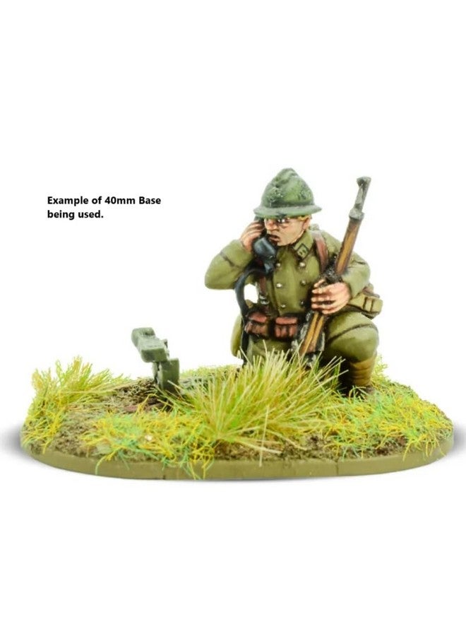 Warlord Games 32 x 40mm Round Plastic lipped Bases for Tabletop Miniatures - Image 3