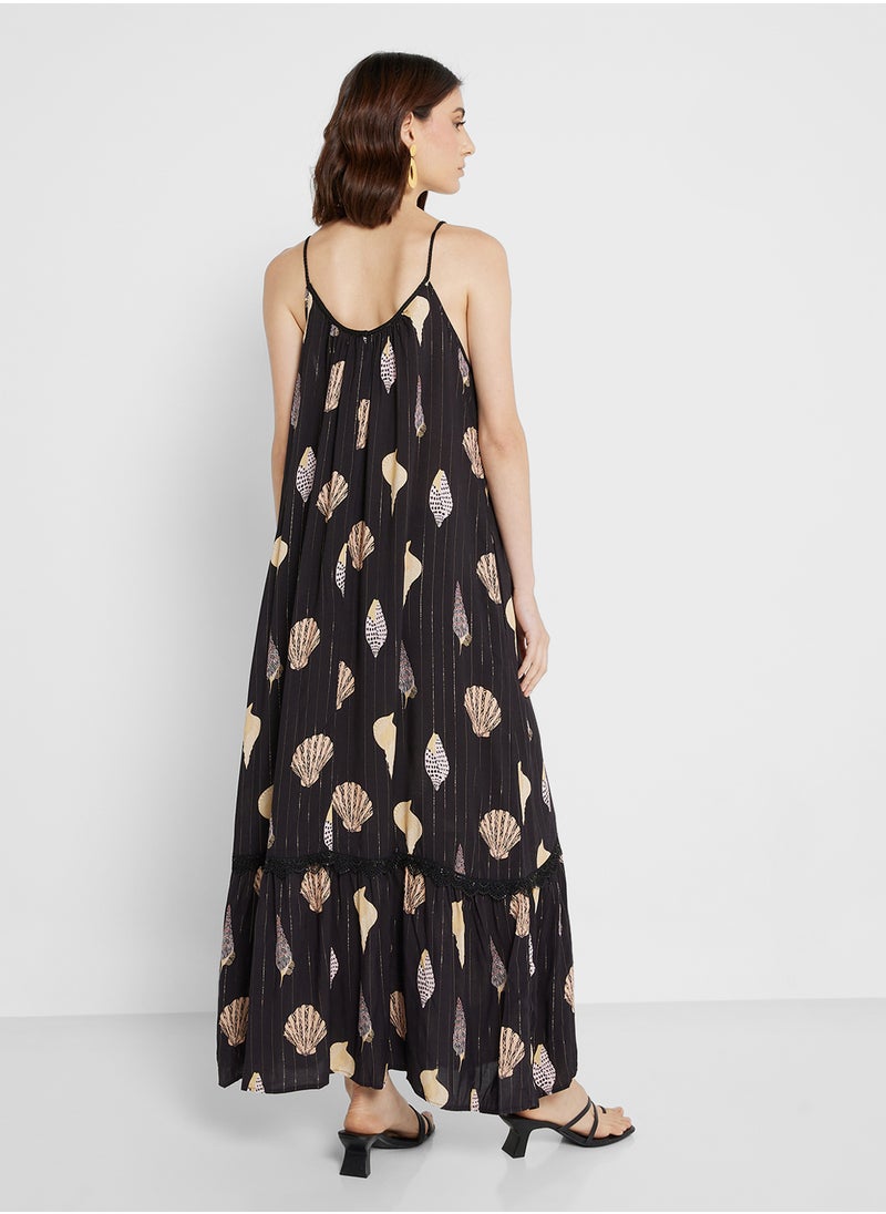 Never fully Dressed - Strappy Printed Dress - Image 1