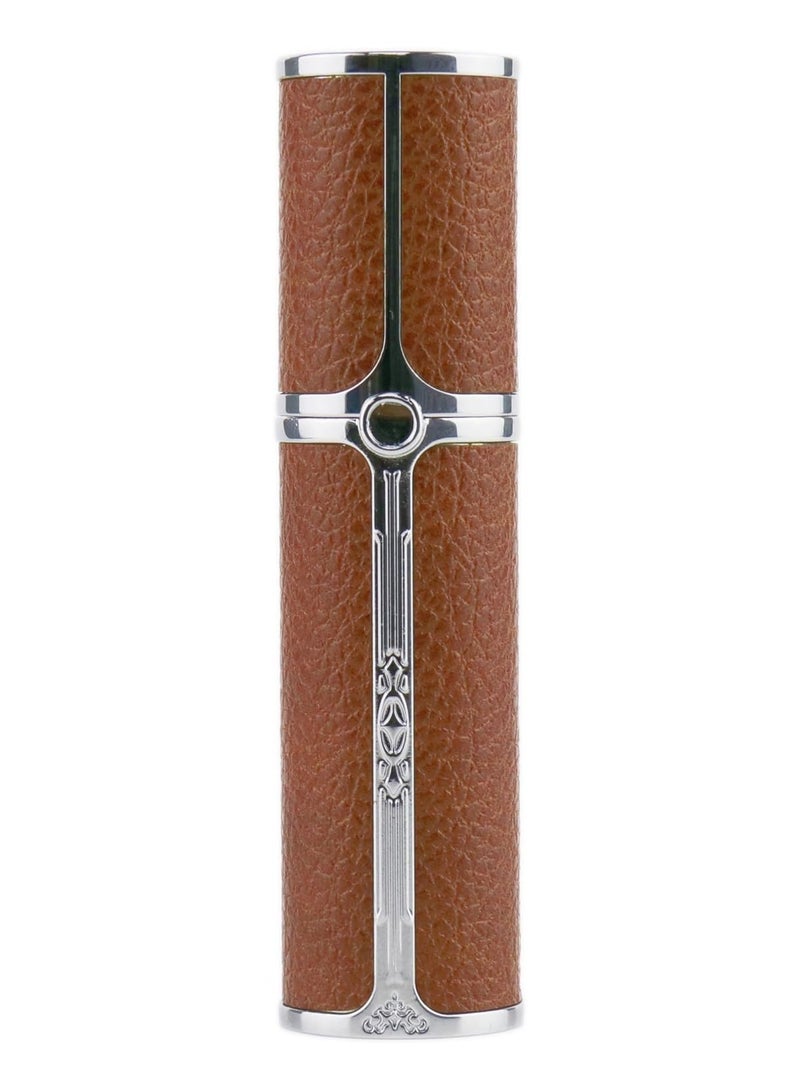 زجاجة عطر رذاذ محمولة صغيرة قابلة لإعادة الملء بحجم مناسب للسفر، إكسسوارات زجاجات رذاذ 5 مل/0.2 أونصة F906-1 (بني) - Image 2