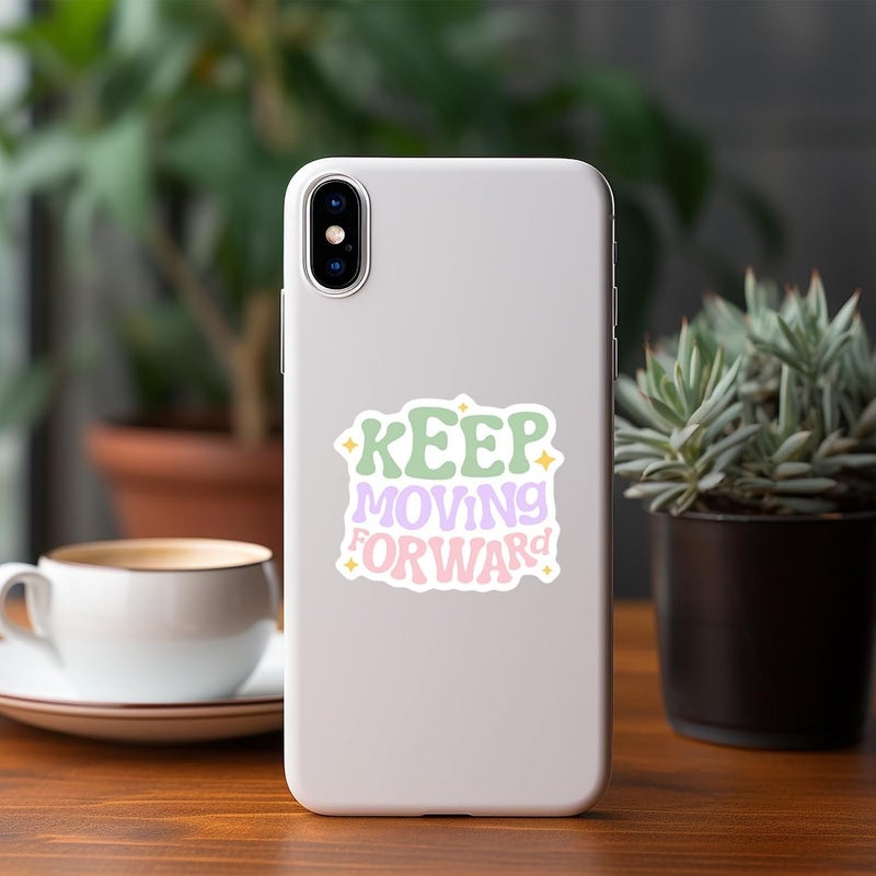 KASTWAVE 50PCS Cute Inspirational Quotes Stickers, Motivational Vinyl Decals for Water Bottles, Laptops, Journals, Planner Decor, Positive Affirmation Stickers for Teens, Adults, Kids - Image 5